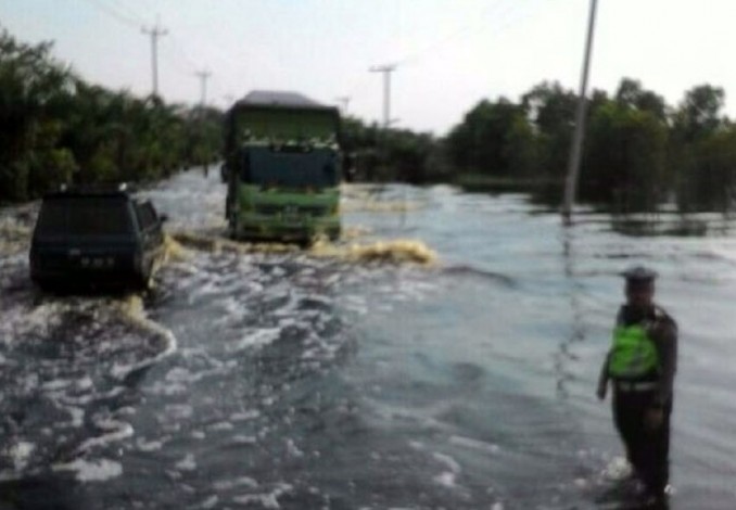  Ruas Jalan Lintas Timur Mulai Dikepung Banjir